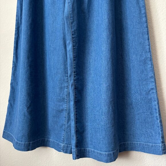 Blue Wide Leg Women's Jeans - Picture 6 of 14